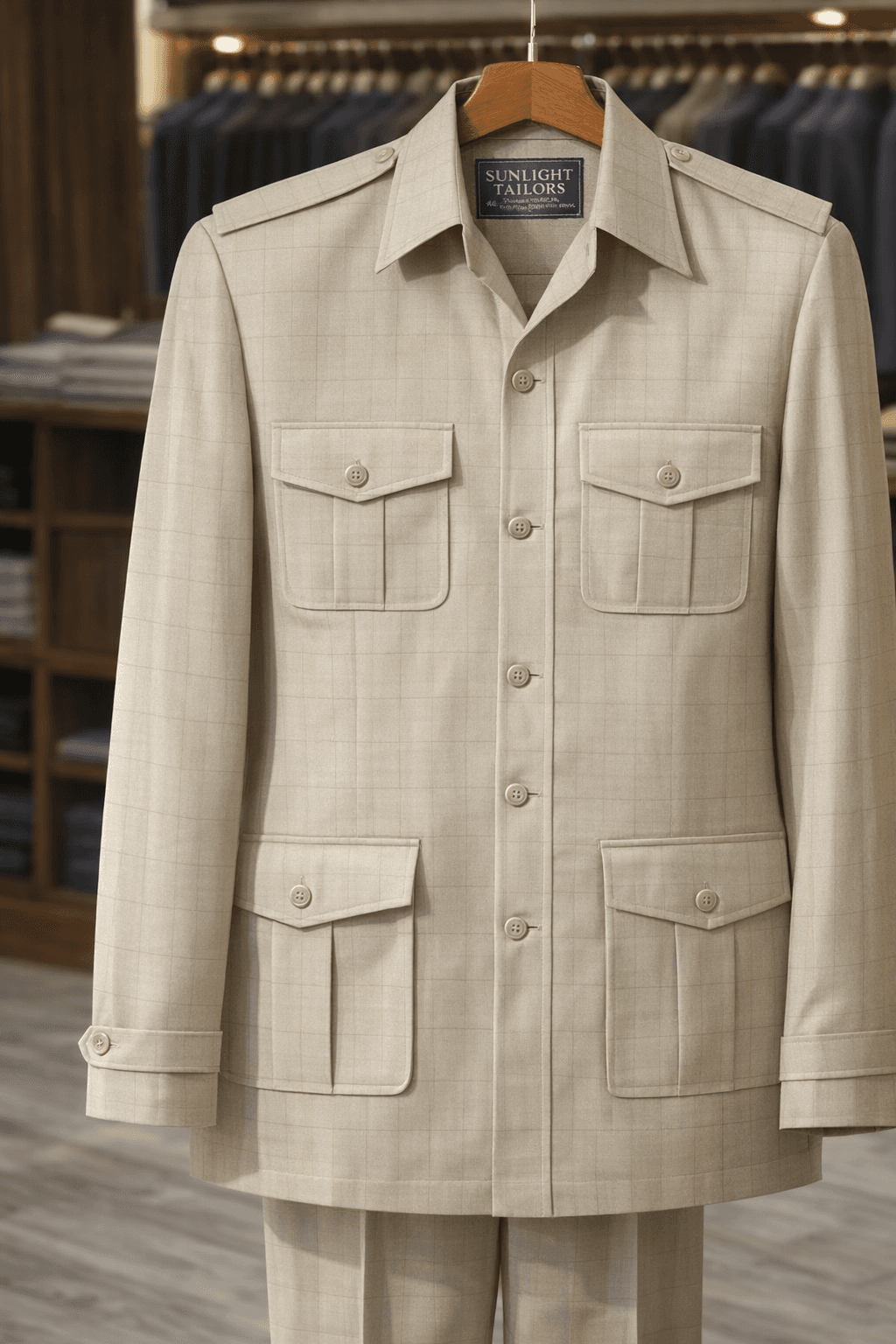 Formal Safari Suit with Trouser